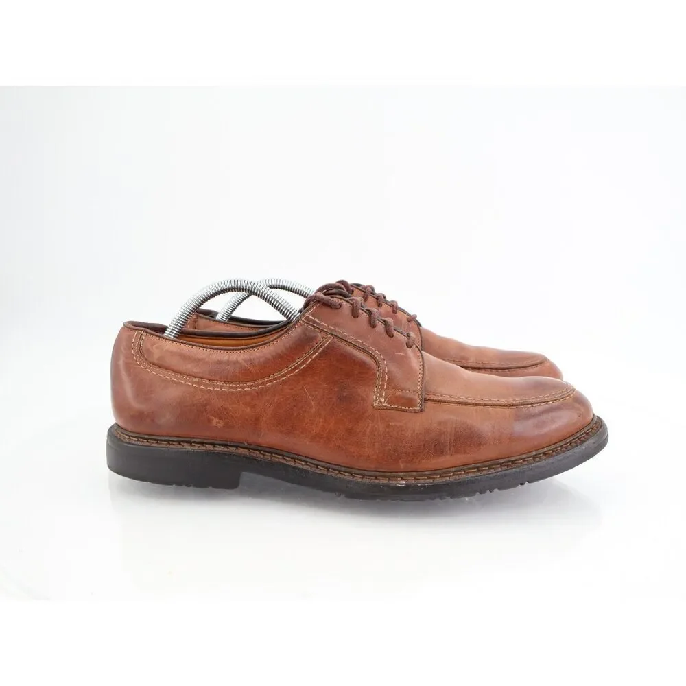 Allen Edmonds Wilbert Men’s Tan Brown Leather Split Toe Comfort Shoes Size 11C